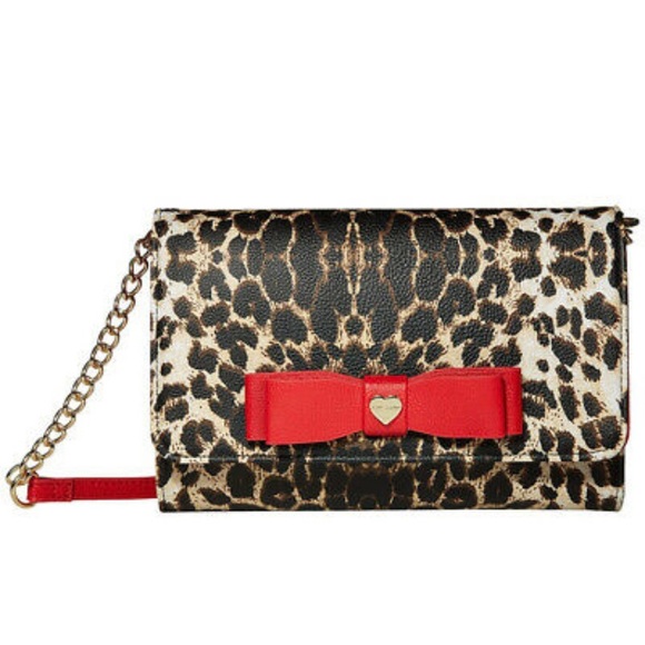 BNWOB Betsey 💋 Red & Leopard Pumps & Crossbody - Picture 4 of 12